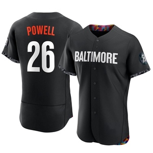 Men's Baltimore Orioles Boog Powell Authentic Black 2023 City Connect Jersey