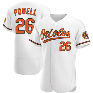 Men's Baltimore Orioles Boog Powell Authentic White Home Jersey