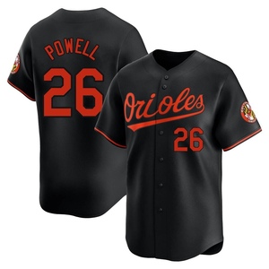 Men's Baltimore Orioles Boog Powell Limited Black Alternate Jersey