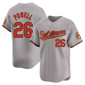 Men's Baltimore Orioles Boog Powell Limited Gray Road Jersey