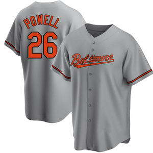 Men's Baltimore Orioles Boog Powell Replica Gray Road Jersey