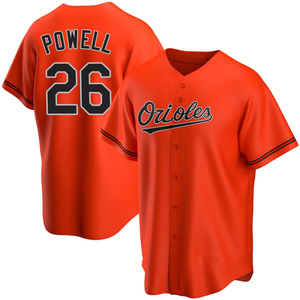Men's Baltimore Orioles Boog Powell Replica Orange Alternate Jersey