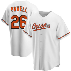 Men's Baltimore Orioles Boog Powell Replica White Home Jersey