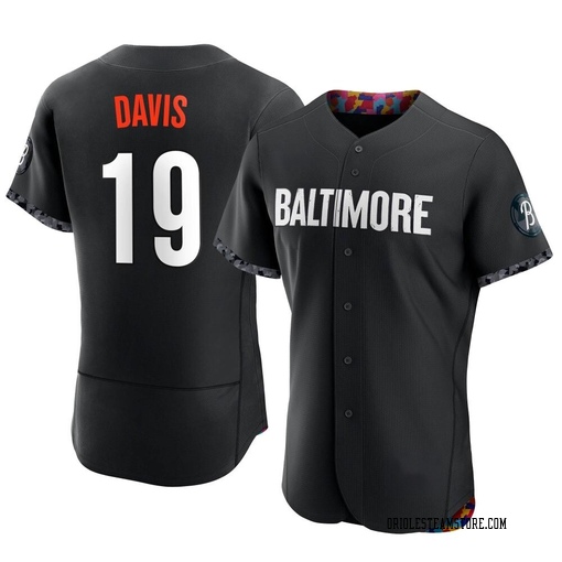 Men s Baltimore Orioles Chris Davis Authentic Black 2023 City Connect Jersey