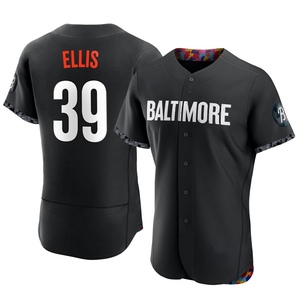 Men's Baltimore Orioles Chris Ellis Authentic Black 2023 City Connect Jersey