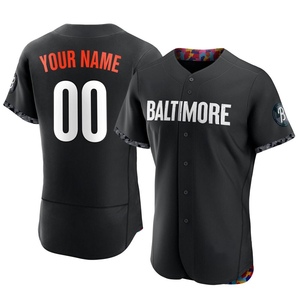 Men's Baltimore Orioles Custom Authentic Black 2023 City Connect Jersey