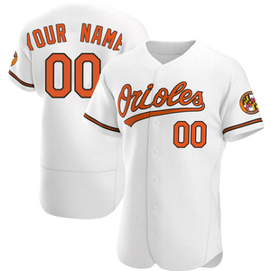 Men's Baltimore Orioles Custom Authentic White Home Jersey