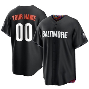 Men's Baltimore Orioles Custom Replica Black 2023 City Connect Jersey