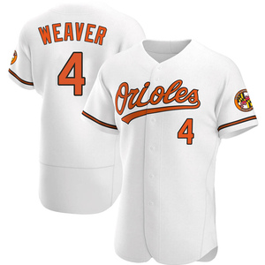 Men's Baltimore Orioles Earl Weaver Authentic White Home Jersey