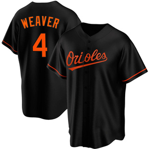 Men's Baltimore Orioles Earl Weaver Replica Black Alternate Jersey