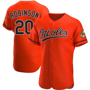 Men's Baltimore Orioles Frank Robinson Authentic Orange Alternate Jersey