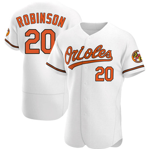 Men's Baltimore Orioles Frank Robinson Authentic White Home Jersey