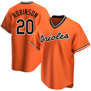 Men's Baltimore Orioles Frank Robinson Replica Orange Alternate Cooperstown Collection Jersey