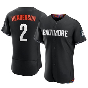 Men's Baltimore Orioles Gunnar Henderson Authentic Black 2023 City Connect Jersey