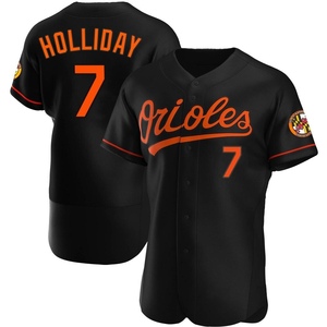 Men's Baltimore Orioles Jackson Holliday Authentic Black Alternate Jersey