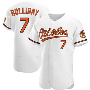 Men's Baltimore Orioles Jackson Holliday Authentic White Home Jersey
