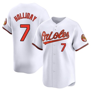 Men's Baltimore Orioles Jackson Holliday Limited White Home Jersey