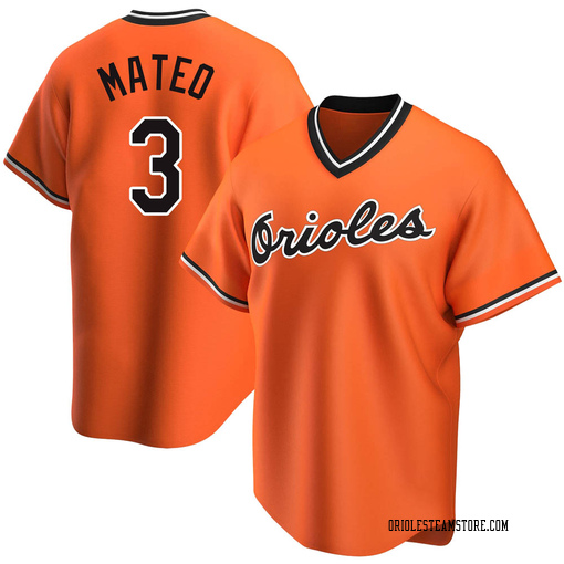 Big & Tall Men's Baltimore Orioles Jorge Mateo Replica Orange Alternate  Cooperstown Collection Jersey