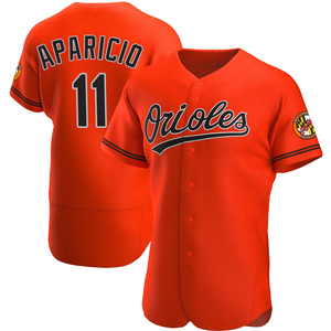 Men's Baltimore Orioles Luis Aparicio Authentic Orange Alternate Jersey