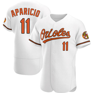Men's Baltimore Orioles Luis Aparicio Authentic White Home Jersey