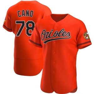 Men's Baltimore Orioles Yennier Cano Authentic Orange Alternate Jersey