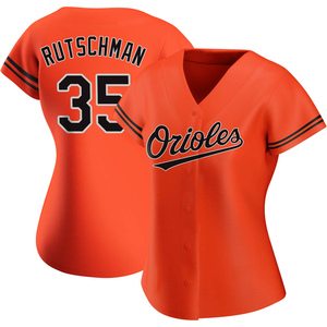 Women's Baltimore Orioles Adley Rutschman Authentic Orange Alternate Jersey