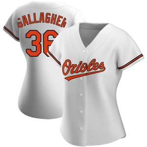 Women's Baltimore Orioles Cam Gallagher Authentic White Home Jersey