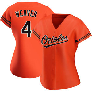 Women's Baltimore Orioles Earl Weaver Replica Orange Alternate Jersey
