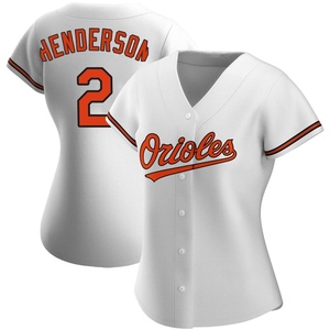 Women's Baltimore Orioles Gunnar Henderson Authentic White Home Jersey