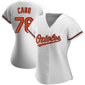 Women's Baltimore Orioles Yennier Cano Replica White Home Jersey