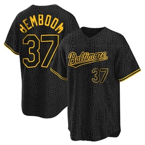 Youth Baltimore Orioles Anthony Bemboom Replica Black Snake Skin City Jersey