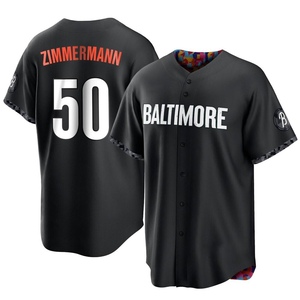 Youth Baltimore Orioles Bruce Zimmermann Replica Black 2023 City Connect Jersey