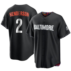 Youth Baltimore Orioles Gunnar Henderson Replica Black 2023 City Connect Jersey