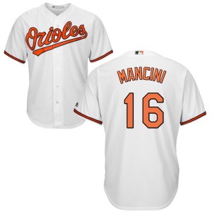 Men's Majestic Baltimore Orioles Trey Mancini Replica White Home Cool Base Jersey
